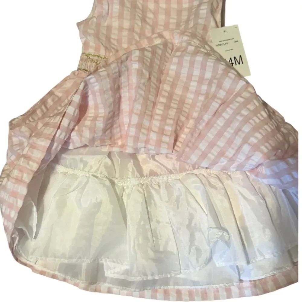 Bonnie Baby | Pink Embroidered Butterfly Dress 24 months NWT